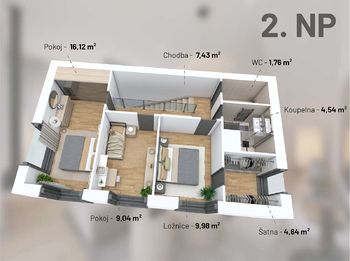  Bydlení v projektu BOROVÝ HÁJ - JEZERO LHOTA - Prodej domu 127 m², Lhota