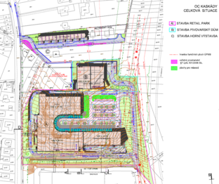 Situační výkres - Prodej pozemku 6600 m², Brno