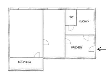 Prodej bytu 2+1 v osobním vlastnictví 60 m², Kladno