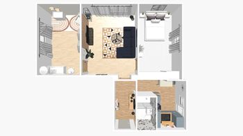 VIZUALIZACE  - Prodej bytu 3+1 v osobním vlastnictví 70 m², Karlovy Vary
