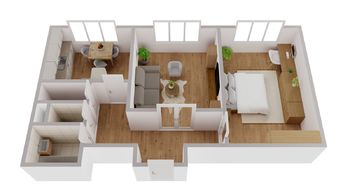 Prodej bytu 2+1 v osobním vlastnictví 55 m², Hradec Králové