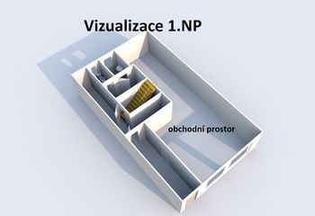 vizualizace 1. NP - Prodej domu 190 m², Jeseník