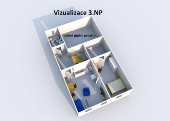 vizualizace 3. NP - Prodej domu 190 m², Jeseník