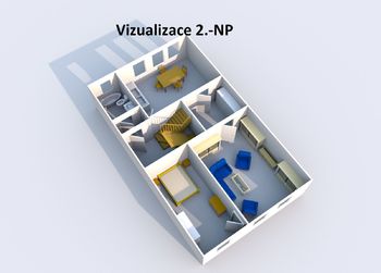 vizualizace 2. NP - Prodej domu 190 m², Jeseník
