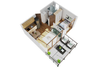 Prodej bytu 2+kk v osobním vlastnictví 45 m², Tivat