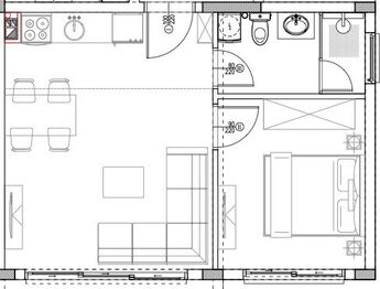 Prodej bytu 2+kk v osobním vlastnictví 45 m², Tivat