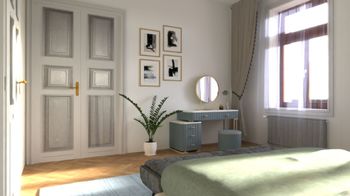 vizualizace ložnice 2 - Prodej bytu 3+1 v osobním vlastnictví 104 m², Brno