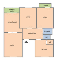 Prodej bytu 4+1 v osobním vlastnictví 125 m², Brno