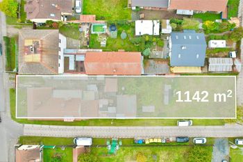 Letecký snímek - výměra pozemku - Prodej domu 140 m², Sojovice