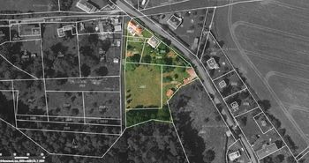 mapa pozemků v obci Krty na prodej ideální polovina - Prodej domu 94 m², Krty