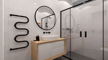 návrh koupelny - Prodej bytu 3+1 v osobním vlastnictví 88 m², Brno
