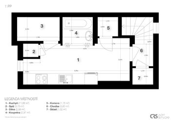 1PP - Prodej domu 60 m², Praha 5 - Smíchov