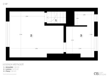 2NP - Prodej domu 60 m², Praha 5 - Smíchov