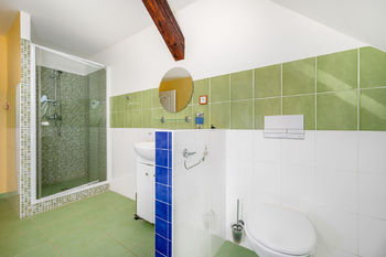 Koupelna apartmán podkkroví - Prodej domu 900 m², Dolní Pěna