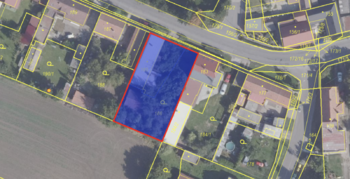 Katastrální mapa - Prodej pozemku 878 m², Pečky