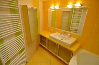 Koupelna - Prodej bytu 3+kk v osobním vlastnictví 83 m², Rousínov