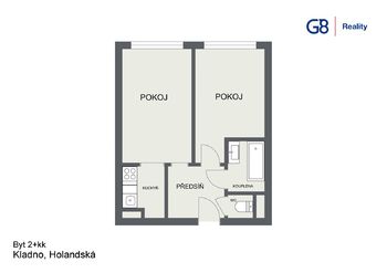 Prodej bytu 2+kk v osobním vlastnictví 39 m², Kladno