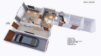 Prodej rodinného domu k rekonstrukci, 2+kk, 100 m2 užitné plochy, Želešice - Prodej domu 100 m², Želešice
