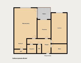Prodej bytu 3+kk v osobním vlastnictví 107 m², Modřice