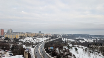 Výhled z lodžie - Pronájem bytu 2+kk v osobním vlastnictví 52 m², Praha 5 - Stodůlky