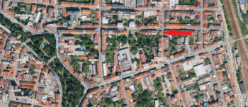 letecká mapa - Prodej bytu 1+1 v osobním vlastnictví 43 m², České Budějovice