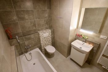 koupelna - Prodej bytu 1+1 v osobním vlastnictví 43 m², České Budějovice