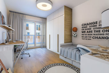 Dětský pokoj (vizualizace) - Prodej bytu 3+kk v osobním vlastnictví 121 m², Vrchlabí