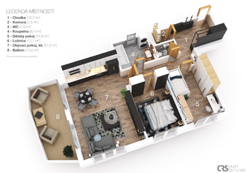 Prodej bytu 3+kk v osobním vlastnictví 101 m², Vrchlabí