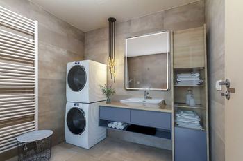 Koupelna (vizualizace) - Prodej bytu 3+kk v osobním vlastnictví 87 m², Vrchlabí