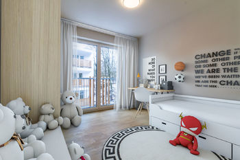 Dětský pokoj (vizualizace) - Prodej bytu 3+kk v osobním vlastnictví 80 m², Vrchlabí