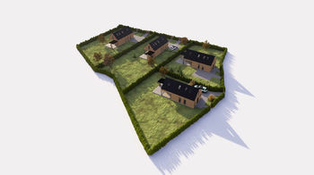 vizualizace 3D - Prodej pozemku 3839 m², Bělá pod Pradědem