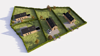 vizualizace 3D snímek 2 - Prodej pozemku 3839 m², Bělá pod Pradědem