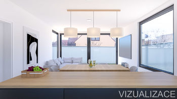 Vizualizace interiéru - Prodej domu 163 m², Praha 9 - Běchovice