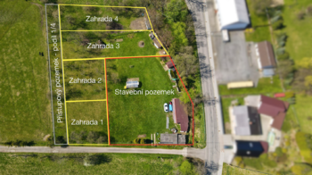 Prodej pozemku 2100 m², Bruzovice