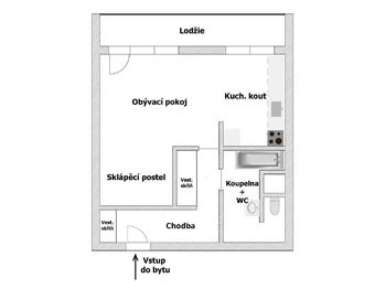 Prodej bytu 1+kk v osobním vlastnictví 33 m², Praha 4 - Krč
