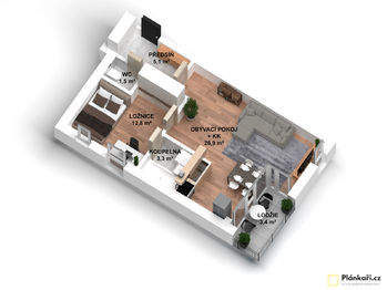 Prodej bytu 2+kk v osobním vlastnictví 50 m², Králův Dvůr