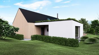 vizualizace rodinného domu - Prodej pozemku 4084 m², Nový Šaldorf-Sedlešovice