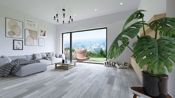 vizualizace obývacího pokoje - Prodej pozemku 4084 m², Nový Šaldorf-Sedlešovice