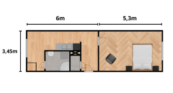 Prodej bytu 1+1 v osobním vlastnictví 39 m², Adamov