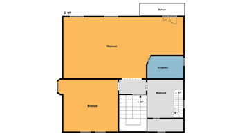 2. nadzemní patro  - Prodej domu 550 m², Žatec