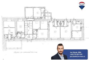 půdorys studie navrhovaný stav nemovitost Dub u Prachatic - Prodej jiných prostor 560 m², Dub