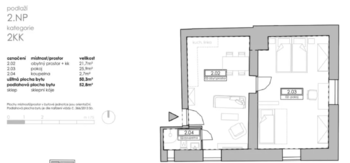 Prodej bytu 2+kk v osobním vlastnictví 53 m², Vimperk