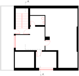 Návrh dispozičního řešení – bytový dům 2. NP - Prodej domu 280 m², Břeclav