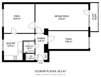 Prodej bytu 3+1 v družstevním vlastnictví 66 m², Karviná