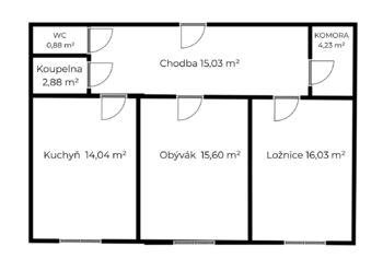 Prodej bytu 2+1 v osobním vlastnictví 69 m², Milovice