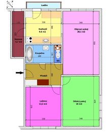 Prodej bytu 3+1 v osobním vlastnictví 84 m², Nová Ves