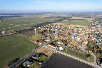 Pohled na pozemek a lokalitu - Prodej pozemku 1140 m², Jestřabí Lhota