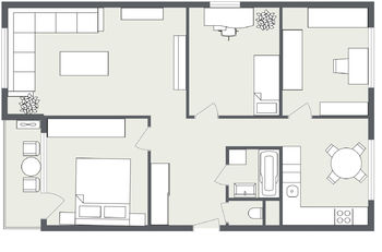 Pronájem bytu 4+1 v osobním vlastnictví 76 m², Praha 4 - Kamýk