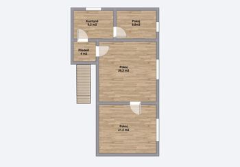 Pronájem bytu 3+1 v osobním vlastnictví 92 m², Oslavany