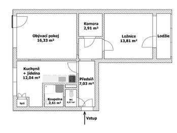 Prodej bytu 2+1 v osobním vlastnictví 56 m², Mohelnice
